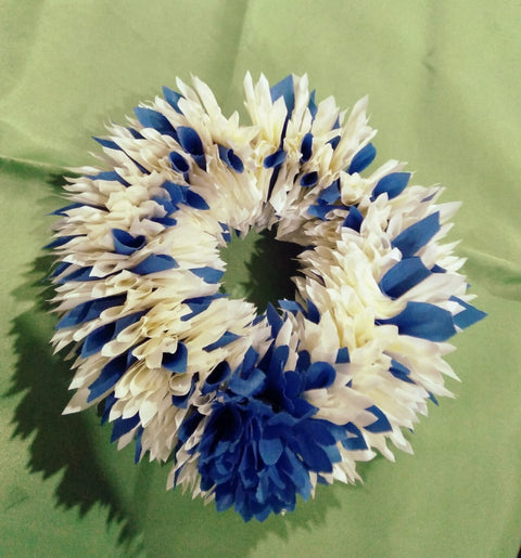 Artificial Hand Gajra in many different colours Made With Polyester fabric With White Pearl's (2pcs) #-HG06/8