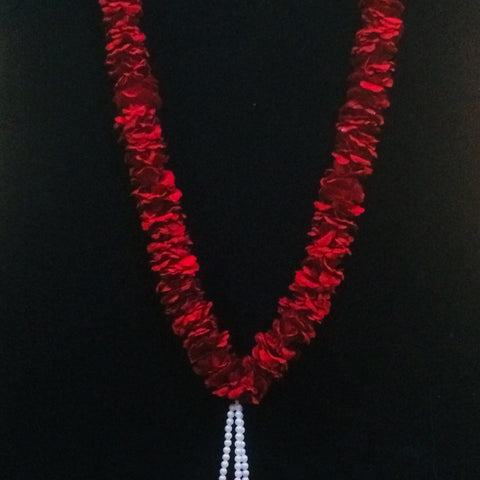 Artificial Flowers Garlands Mala/Haar in Red velvet Flowers #-MV203