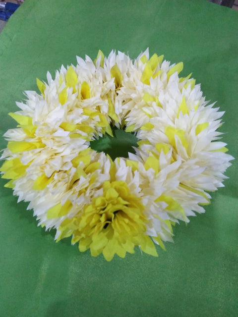Artificial Hand Gajra in many different colours Made With Polyester fabric With White Pearl's (2pcs) #-HG06/8