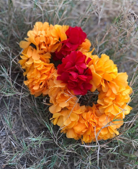 Artificial flower Hand Gajra Made With Polyester fabric (2pcs)