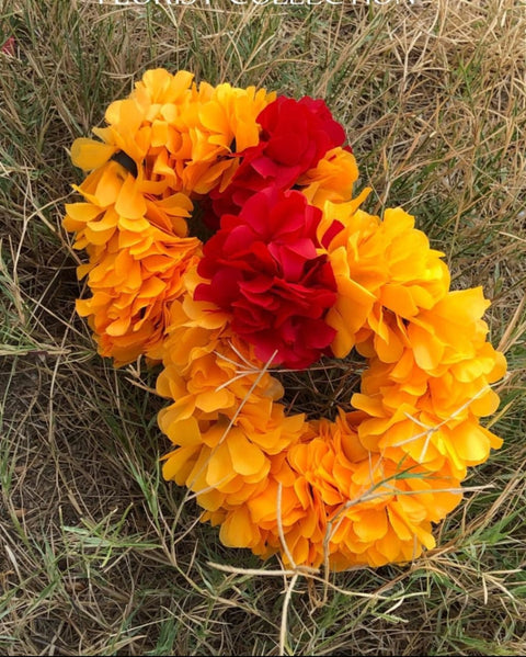 Artificial flower Hand Gajra Made With Polyester fabric (2pcs)