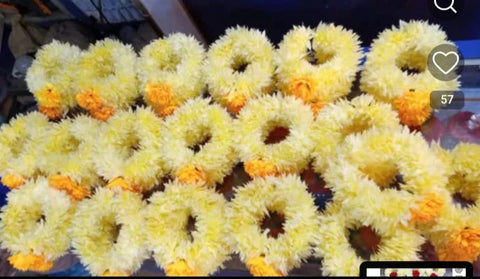 (12pcs) Artificial Flowers Hand Gajra use for wedding and multifunction #-HG02/8
