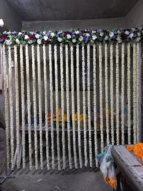 Artificial Flower Back Drop for Weddings