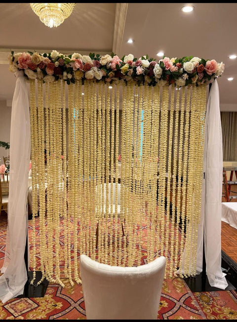 Artificial Flower Back Drop for Weddings