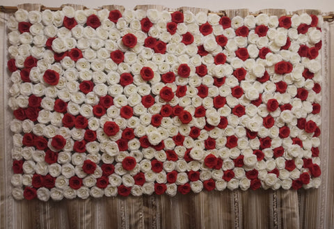 Artificial Flower Backdrop – Elegant Décor for Events & Photoshoots
