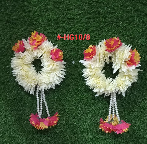 Artificial flowers Hand Gajra for wedding and multi-functions (2pcs) #HG-10/8