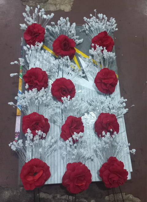 Artificial Flowers premium Hair clip