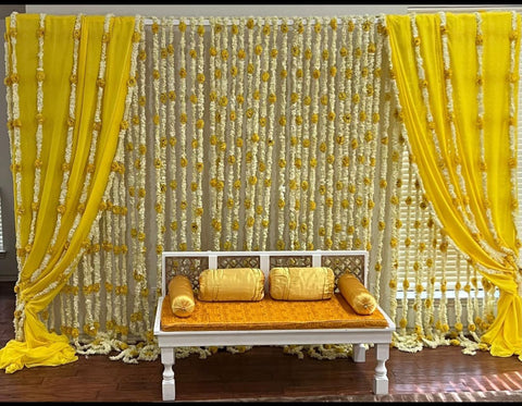 Artificial Flower Backdrop – Elegant Décor for Events