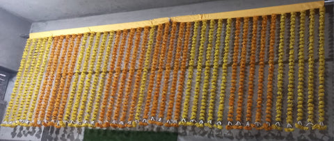 Floral Lari – 8 Feet Length Beautiful Artificial Flower Strings for Décor & Wear in multi colours