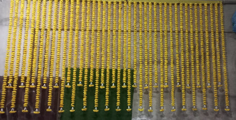 Floral Lari – 8 Feet Length Beautiful Artificial Flower Strings for Décor & Wear in multi colours