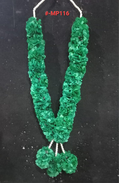 Artificial Flower Garlands Mala - (1pcs) in. Green colour