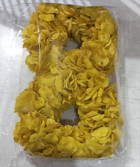Artificial flower Hand Gajra Made With velvet Fabric (2pcs)