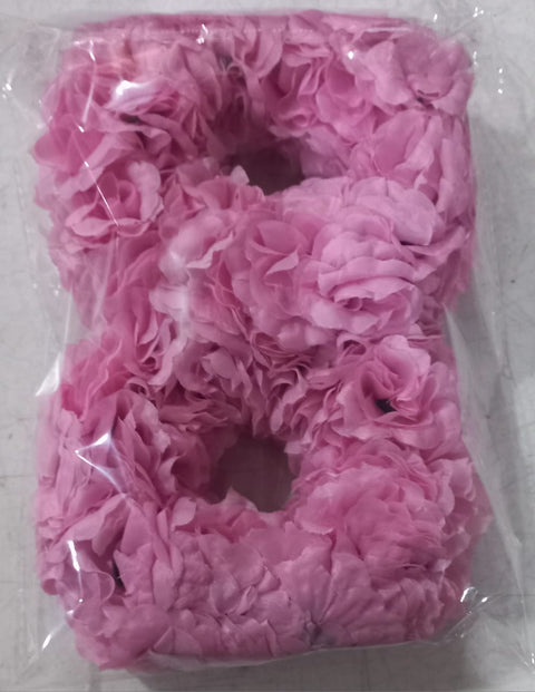 Artificial flower Hand Gajra Made With velvet Fabric (2pcs)