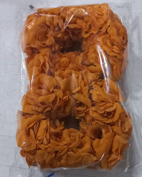 Artificial flower Hand Gajra Made With velvet Fabric (2pcs)