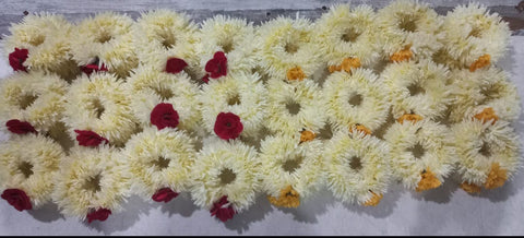 (12pcs) Artificial Flowers Hand Gajra use for wedding and multifunction #-HG02/8