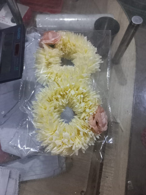 (12pcs) Artificial Flowers Hand Gajra use for wedding and multifunction #-HG02/8