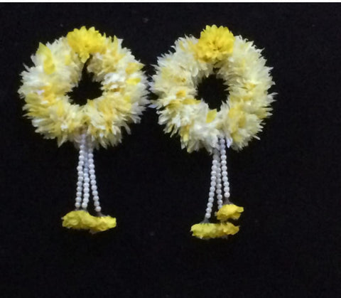 Artificial Flowers Hand Gajra with 3 latkon(2pcs) #-HG21/8