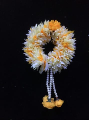 Artificial Flowers Hand Gajra with 3 latkon(2pcs) #-HG21/8