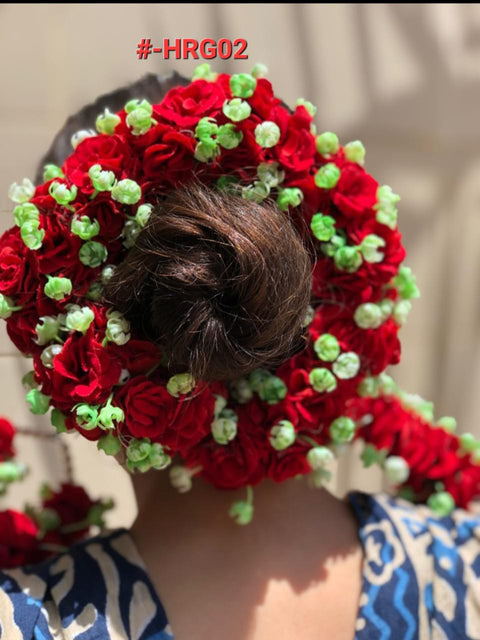 Premium Velvet Hair Gajra with imported plastic finish