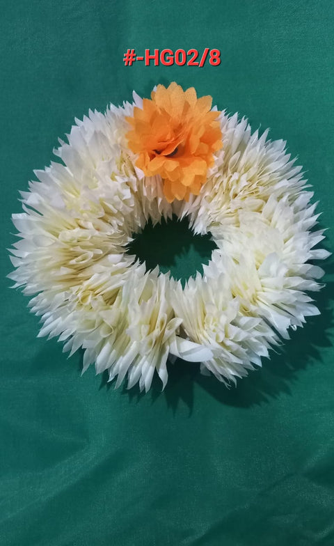 (12pcs) Artificial Flowers Hand Gajra use for wedding and multifunction #-HG02/8