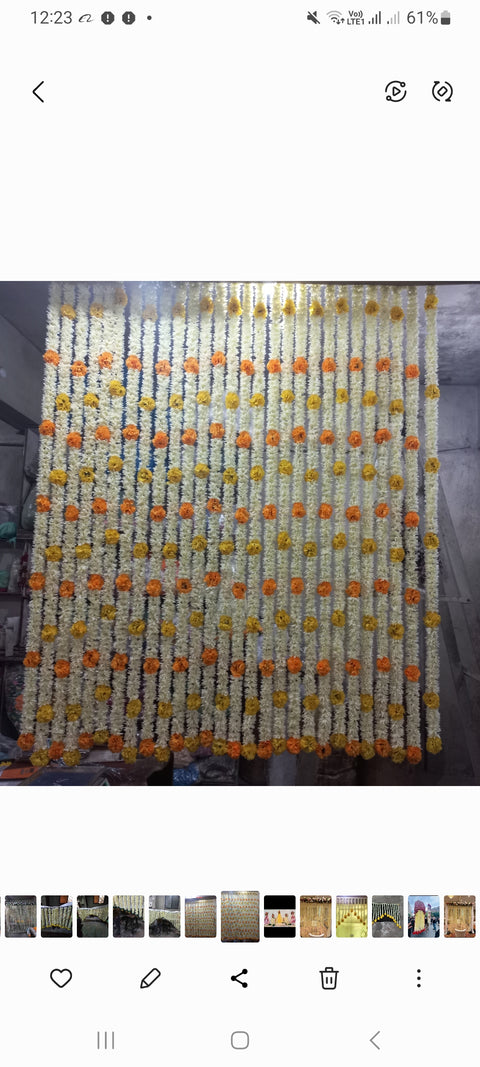 Artificial Flower Backdrop – Elegant Décor for Events